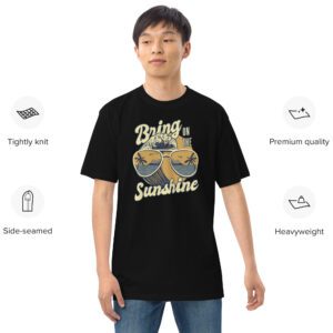 Bring sunshine – Men’s premium heavyweight tee 2