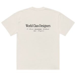 World Class Designers - Oversized faded t-shirt