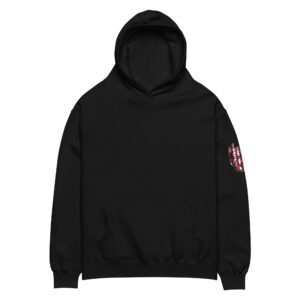 Pitbull face with usa flag – Unisex oversized hoodie