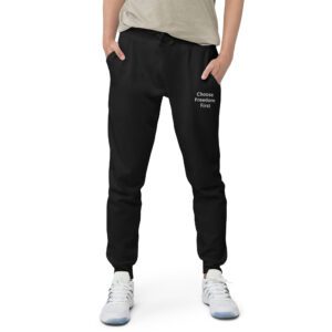 Choose Freedom First – Fleece sweatpants with embroidery 2