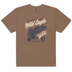 Wild Eagle Vintage‑Wash Heavyweight Tee