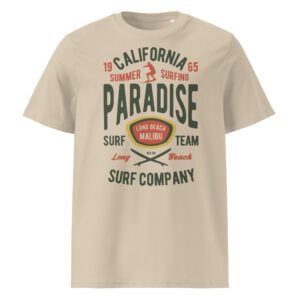 California Surfing Paradise Organic Unisex T‑Shirt