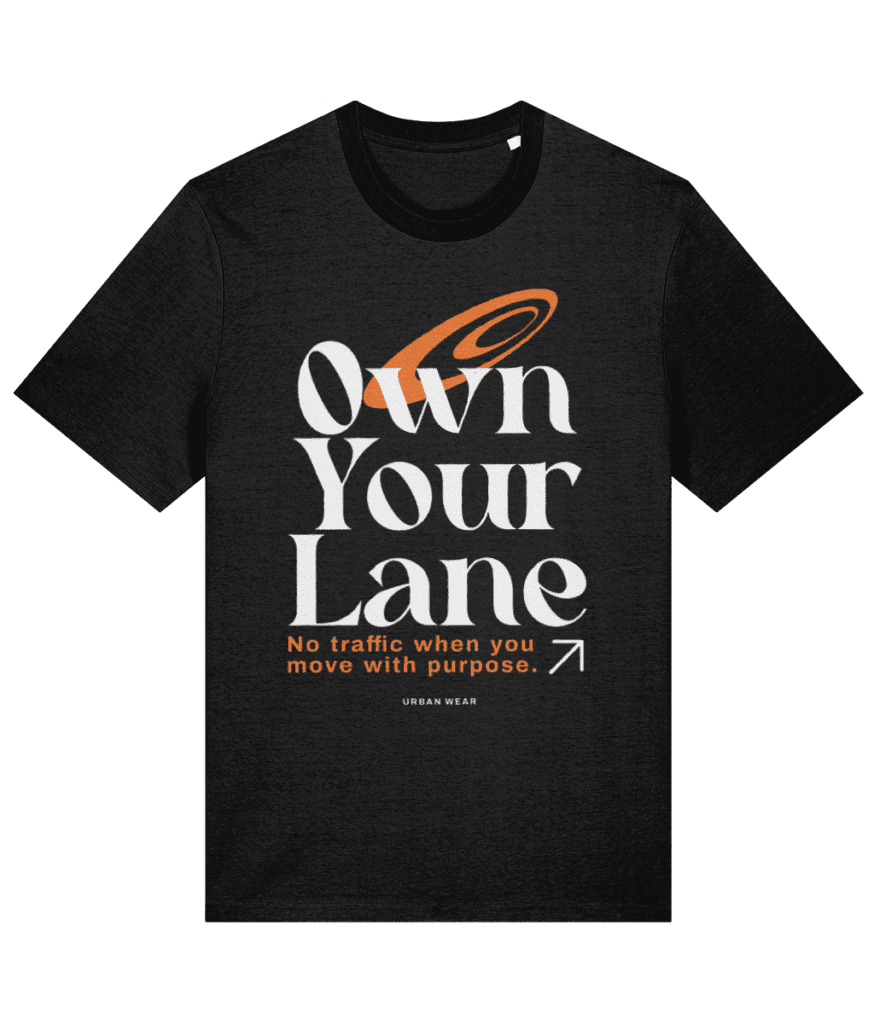Own Your Lane - T-shirt Creator 2.0 black