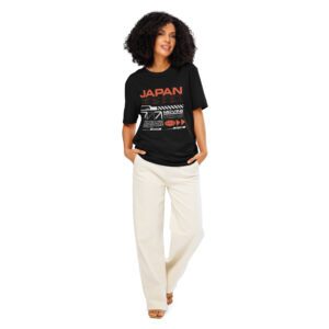 Japan Moving Forward Graphic Tee – Organic Unisex Ribbed Neck T-Shirt 2