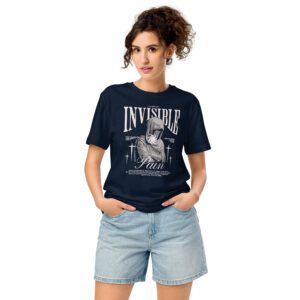 Invisible Pain Unisex organic mid-light tee 2