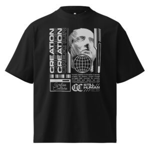 Creation Unisex Organic Oversized High Neck T-shirt