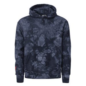 Bald Eagle with embroidery - Unisex Champion tie-dye hoodie