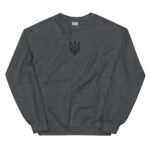 Trident in black with embroidery – Unisex Sweatshirt 11