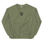 Trident in black with embroidery – Unisex Sweatshirt