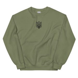 Trident in black with embroidery – Unisex Sweatshirt