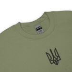 Trident in black with embroidery – Unisex Sweatshirt 6