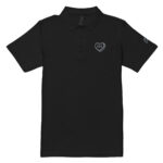 Eva heart with embroidery - Women’s pique polo shirt 7