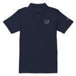 Eva heart with embroidery - Women’s pique polo shirt