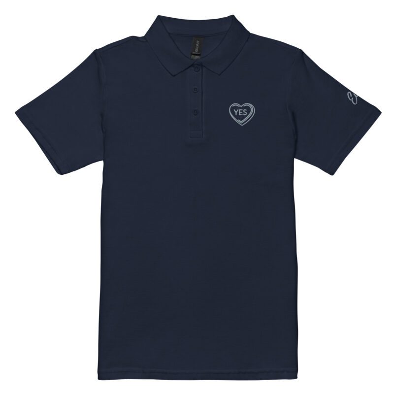 Eva heart with embroidery - Women’s pique polo shirt Eva heart with embroidery - Women’s pique polo shirt