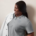 Eva heart with embroidery - Women’s pique polo shirt 3