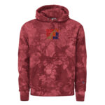 Don't overthink - Unisex Champion tie-dye hoodie-5