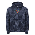 Eagle head mascot - Unisex Champion tie-dye hoodie