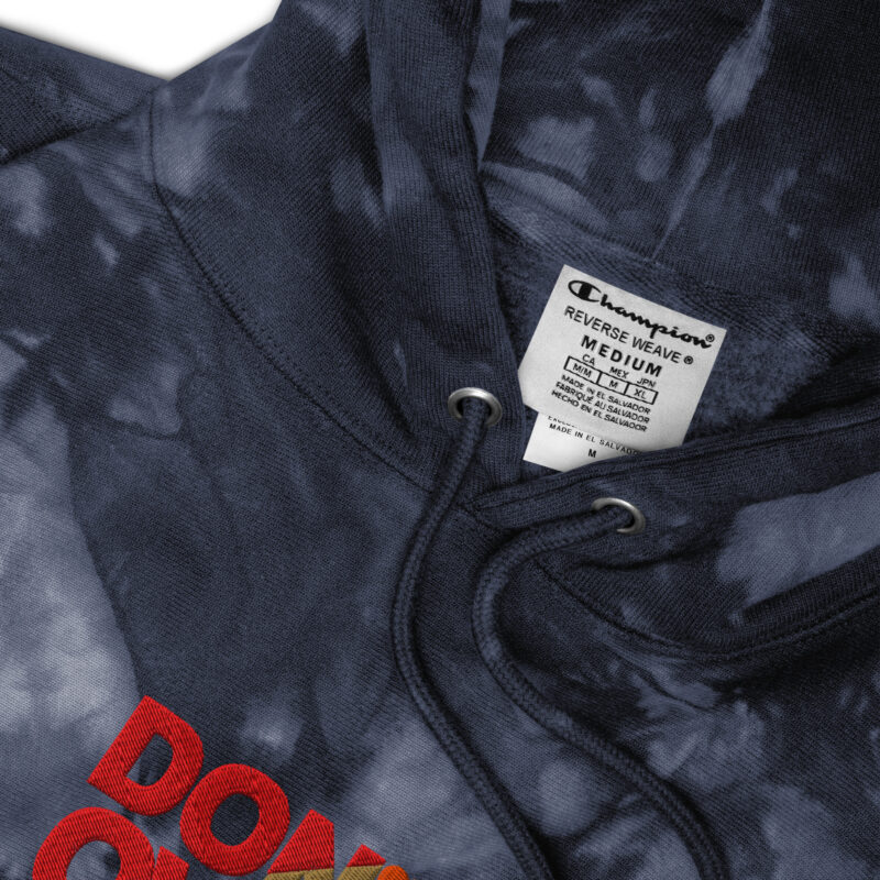 Don't overthink - Unisex Champion tie-dye hoodie