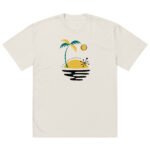 Tiny Tropic Island - Oversized faded t-shirt