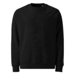 Peace sign with embroidery – Unisex eco sweatshirt 6
