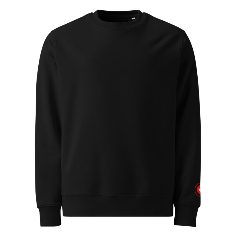 Maple leaf with embroidery – Unisex eco sweatshirt 5