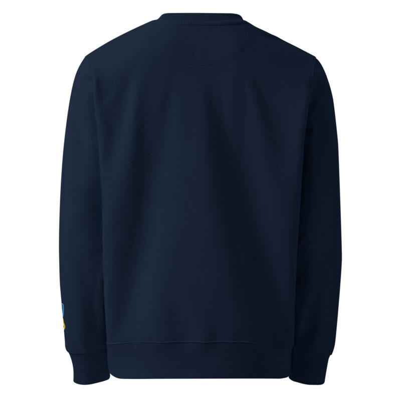 Peace sign with embroidery – Unisex eco sweatshirt 9