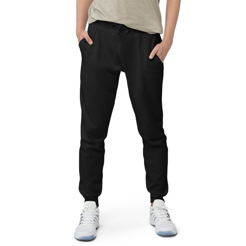 Timeless elegance with embroidery – Unisex fleece sweatpants 9