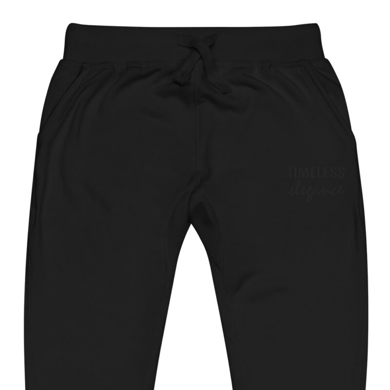 Timeless elegance with embroidery – Unisex fleece sweatpants