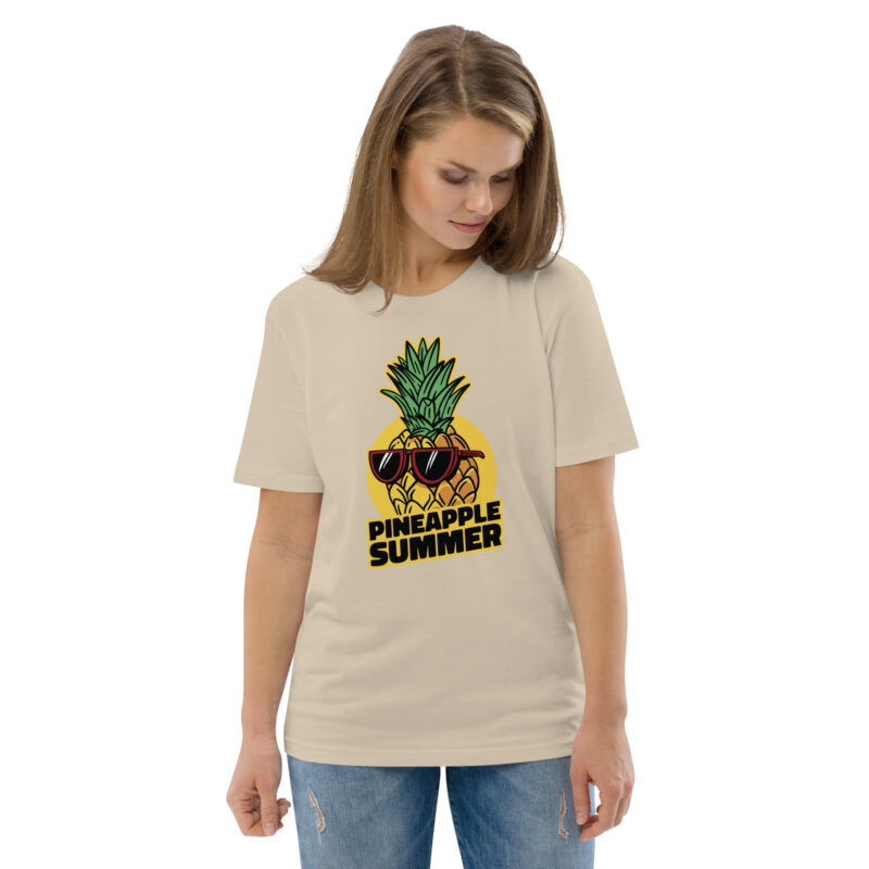 Pineapple Summer - Unisex organic cotton t-shirt 5