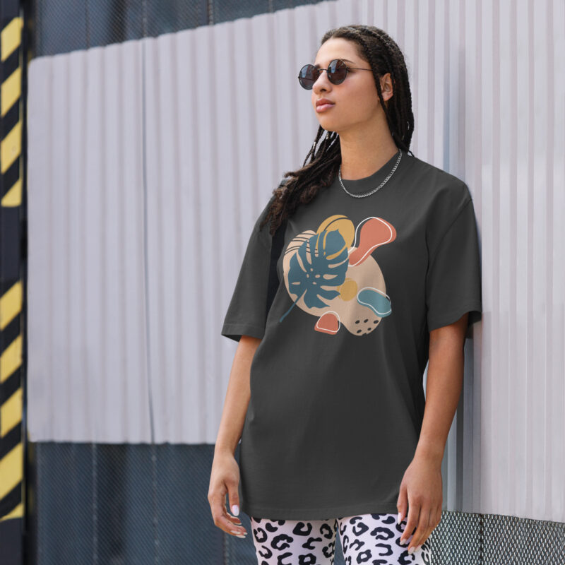 Autumn vibrations in soothing colors – Oversized faded t-shirt 2