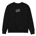 Flower in Misty Rose color with embroidery – Unisex eco sweatshirt