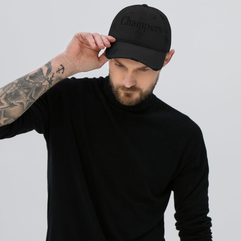 Champers – Distressed Dad Hat 4