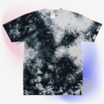 Mood AF – Oversized tie-dye t-shirt with embroidery black