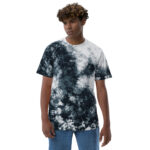 Mood AF – Oversized tie-dye t-shirt with embroidery 3
