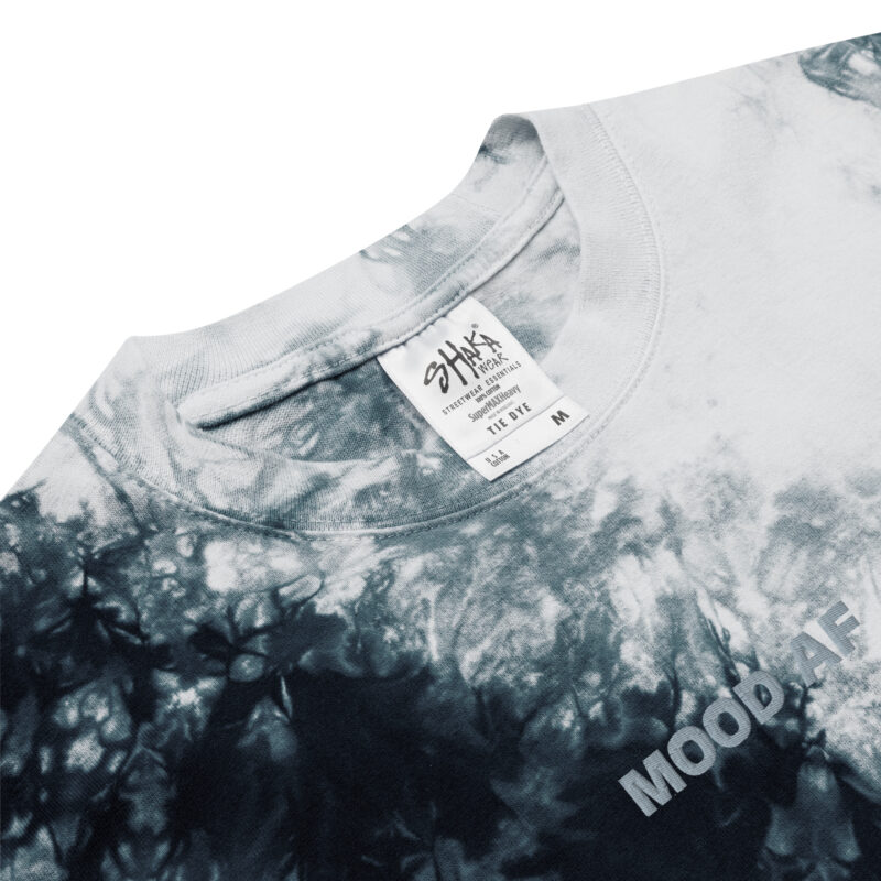 Mood AF – Oversized tie-dye t-shirt with embroidery 4