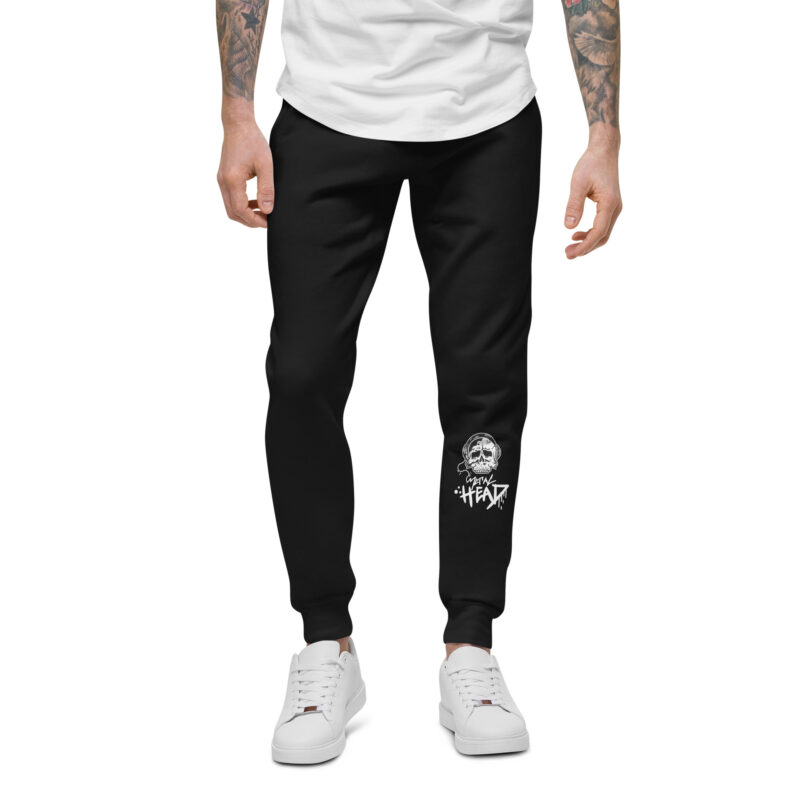 Skull using headphone – Unisex fleece sweatpants 3
