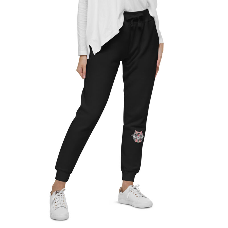 Evil skull with cross – Unisex fleece sweatpants 2