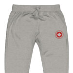 Maple leaf with embroidery - Unisex fleece sweatpants 12