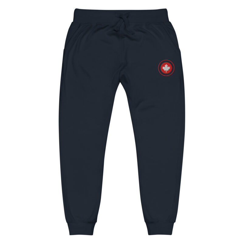 Maple leaf with embroidery - Unisex fleece sweatpants 8
