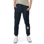 Evil skull with cross – Unisex fleece sweatpants 3