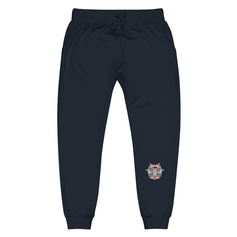 Evil skull with cross – Unisex fleece sweatpants 7