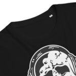 Skull using headphone – Unisex organic cotton t-shirt 2