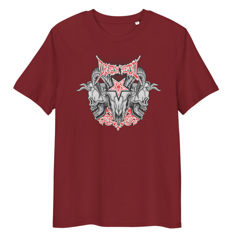 Evil skull with cross – Unisex organic cotton t-shirt 14