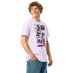Unstoppable slogan lettering – Unisex organic ribbed neck t-shirt 5