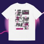 Unstoppable slogan lettering – Unisex organic ribbed neck t-shirt
