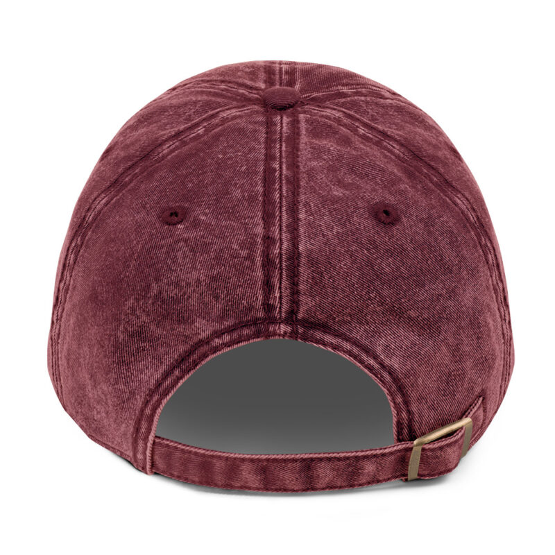 Evil skull with cross – Vintage Cotton Twill Cap with embroidery 13