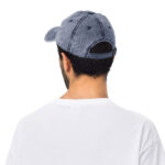 Evil skull with cross – Vintage Cotton Twill Cap with embroidery 5