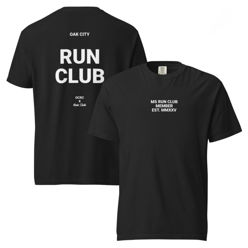 MS Run Club – Unisex garment-dyed heavyweight t-shirt