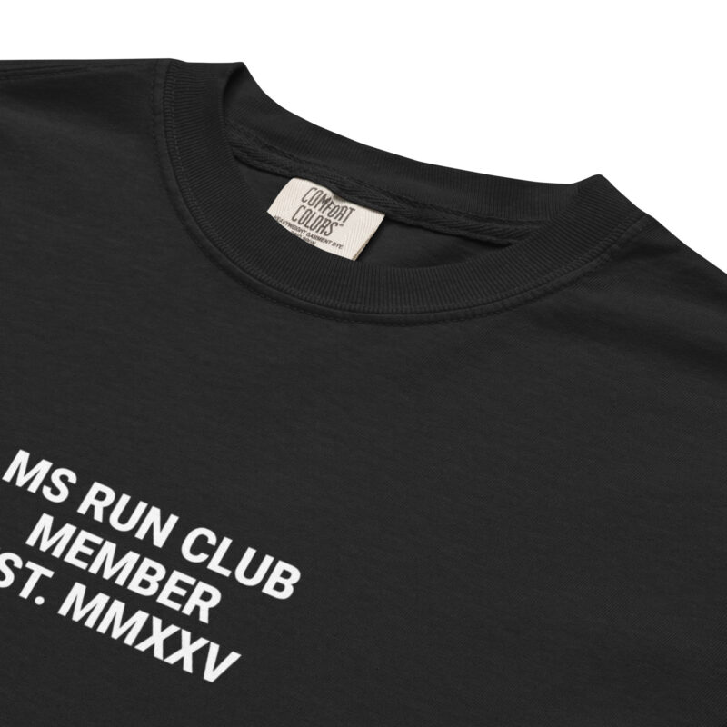 MS Run Club – Unisex garment-dyed heavyweight t-shirt 3