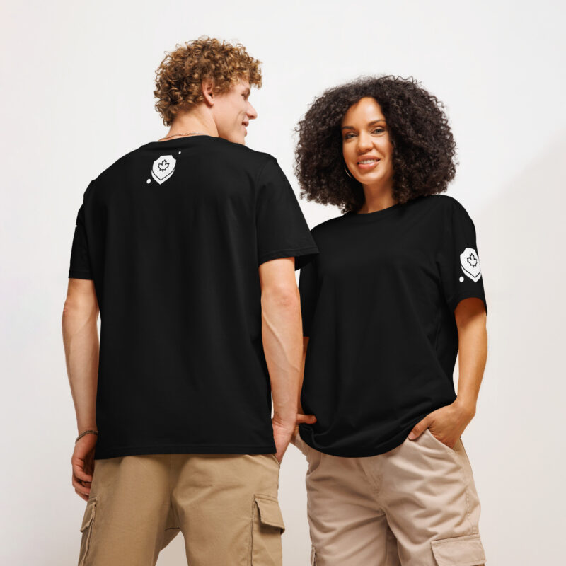 The maple leaf – Unisex organic ribbed neck t-shirt 2